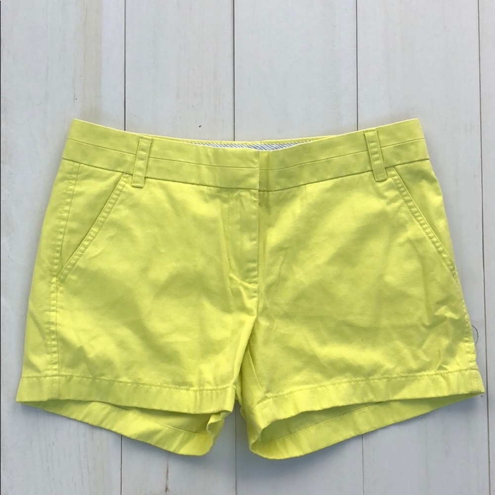 J. Crew Chino Shorts Yellow Size 4